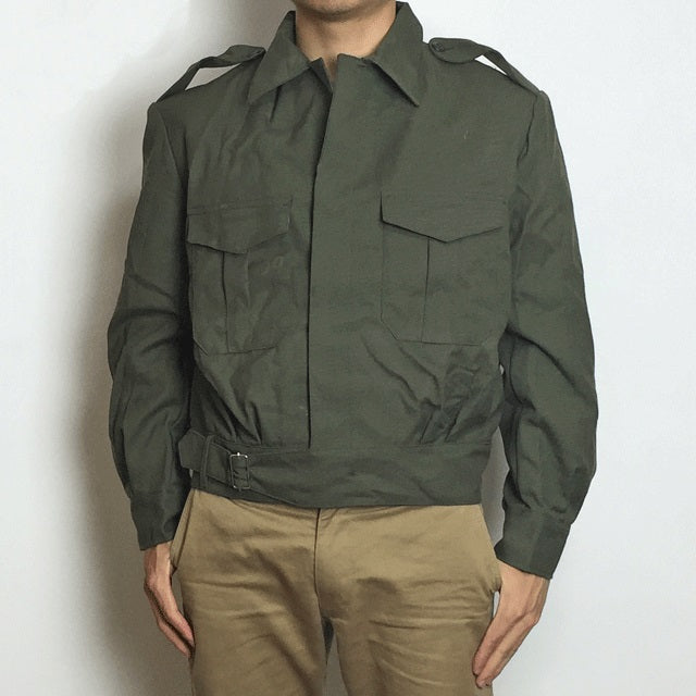 New Vintage Greek Army ike jacket coat military olive khaki uniform 1960s- 1990s unissued dark