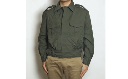 New Vintage Greek Army ike jacket coat military olive khaki uniform 1960s- 1990s unissued dark