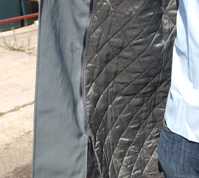 Vintage Italian Grey Army trenchcoat greatcoat mac mack macintosh coat raincoat overcoat