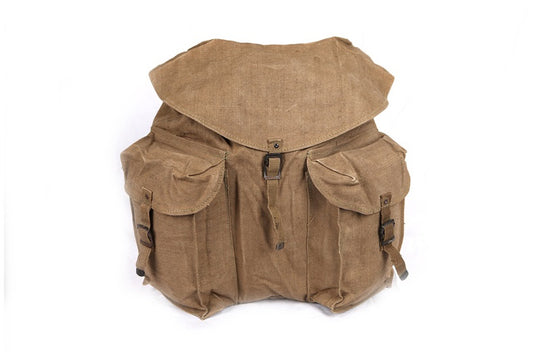 Vintage Italian army rucksack backpack day pack  ruck sack shoulder bag canvas military
