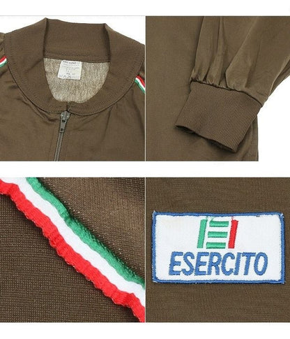 New Italian Army Training Tracksuit Top jacket coat hoody military sweatshirt vintage retro sports zip top