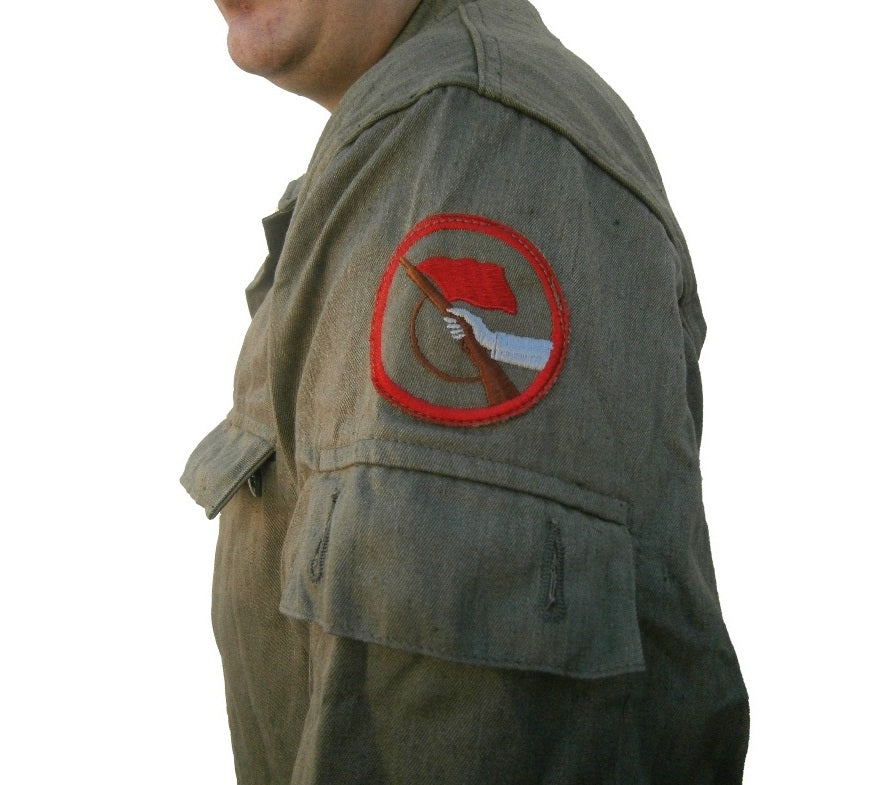 Vintage East German Army Kampfgruppe fieldshirt jacket coat shirt NVA GDR DDR Communist military