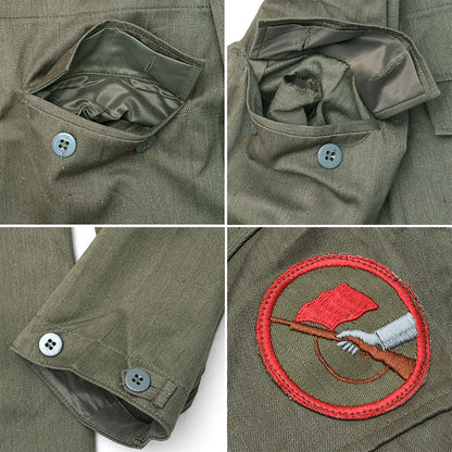 New Vintage East German Army Kampfgruppe fieldshirt jacket coat shirt NVA GDR DDR Communist military  Unissued