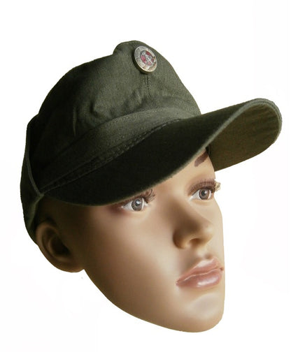 Vintage East German Kampfgruppen peaked cap hat army military communist Soviet DDR NVA MDI