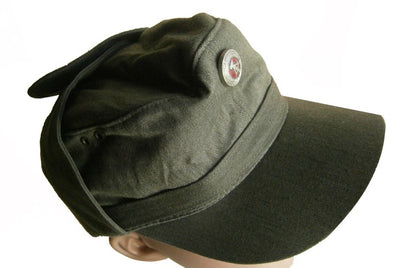 Vintage East German Kampfgruppen peaked cap hat army military communist Soviet DDR NVA MDI