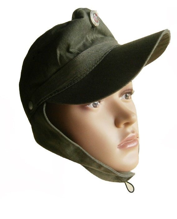 Vintage East German Kampfgruppen peaked cap hat army military communist Soviet DDR NVA MDI