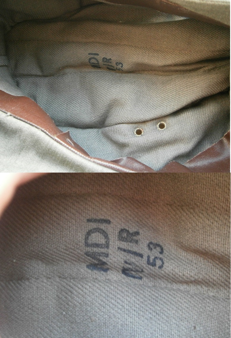 Vintage East German Kampfgruppen peaked cap hat army military communist Soviet DDR NVA MDI