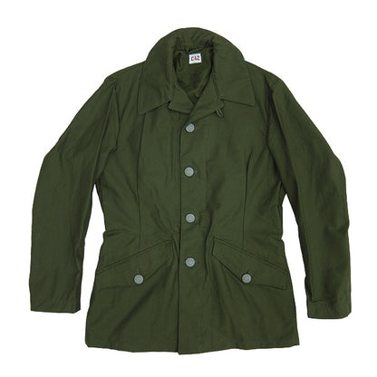New Vintage 1960s 1970s Swedish Army jacket M59 military coat combat field green unissued olive