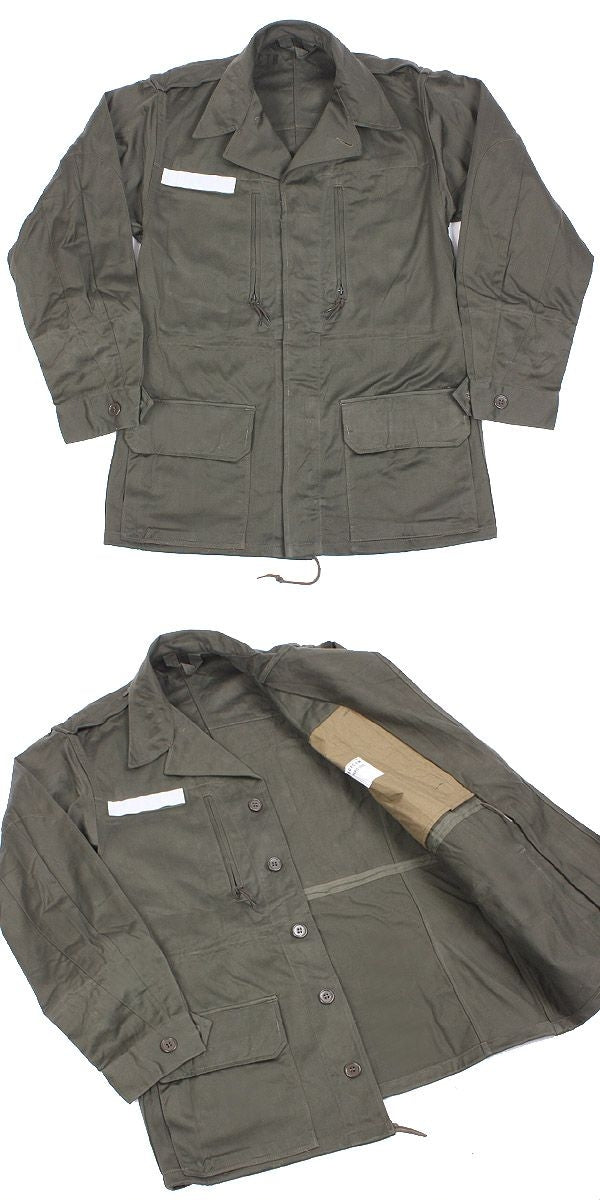 New Unissued French army M64 olive field jacket combat coat surplus military retro urban vintage