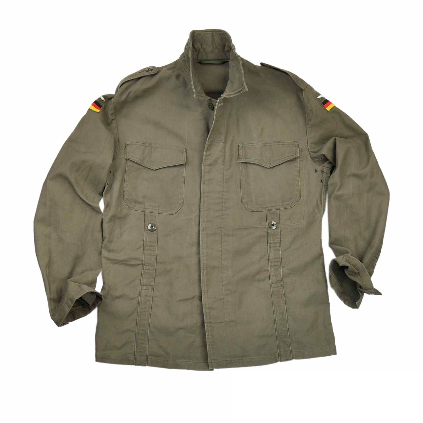 New Unissued German army field moleskin shirt jacket coat fieldshirt olive khaki military old type, 1968-1985