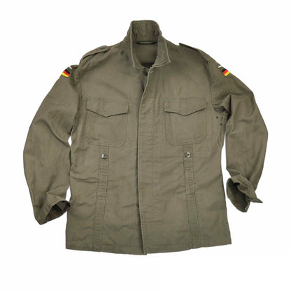 New Unissued German army field moleskin shirt jacket coat fieldshirt olive khaki military old type, 1968-1985