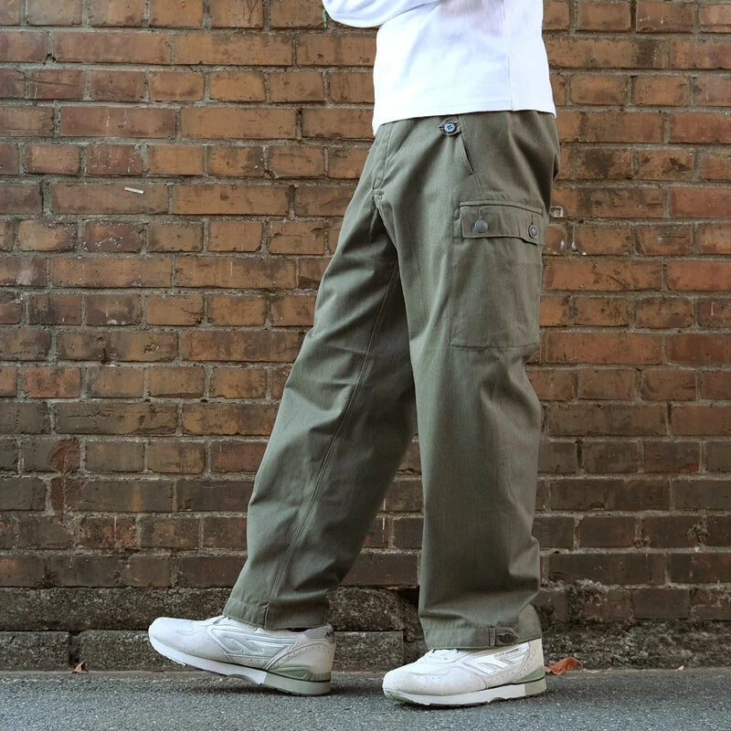 Unissued East German Kampfgruppe army combat trousers NVA DDR communist military cargo pants bottoms
