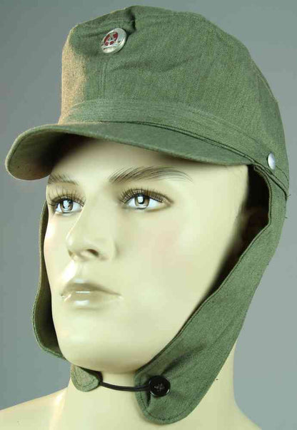 Vintage East German Kampfgruppen peaked cap hat army military communist Soviet DDR NVA MDI