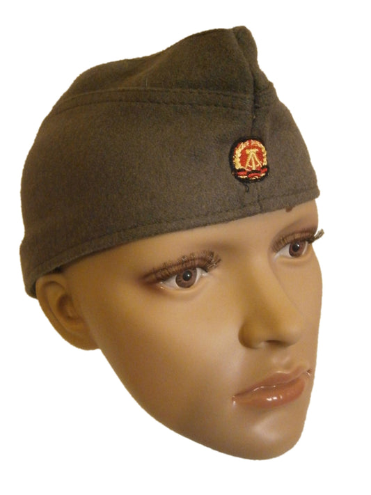 New East German army wool garrison cap side hat NVA DDR Soviet Era Communist forage GDR