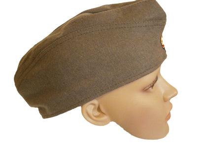 New East German army wool garrison cap side hat NVA DDR Soviet Era Communist forage GDR