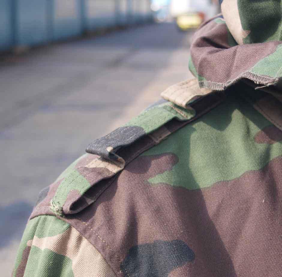 Vintage Slovakian Army Woodland Camo Parka military coat jacket camouflage 1990s