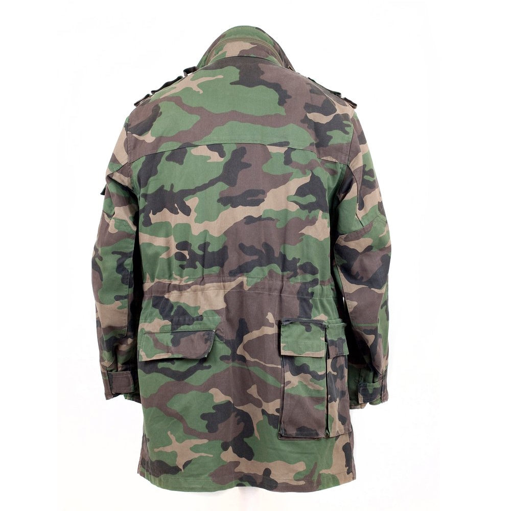 Vintage Slovakian Army Woodland Camo Parka military coat jacket camouflage 1990s