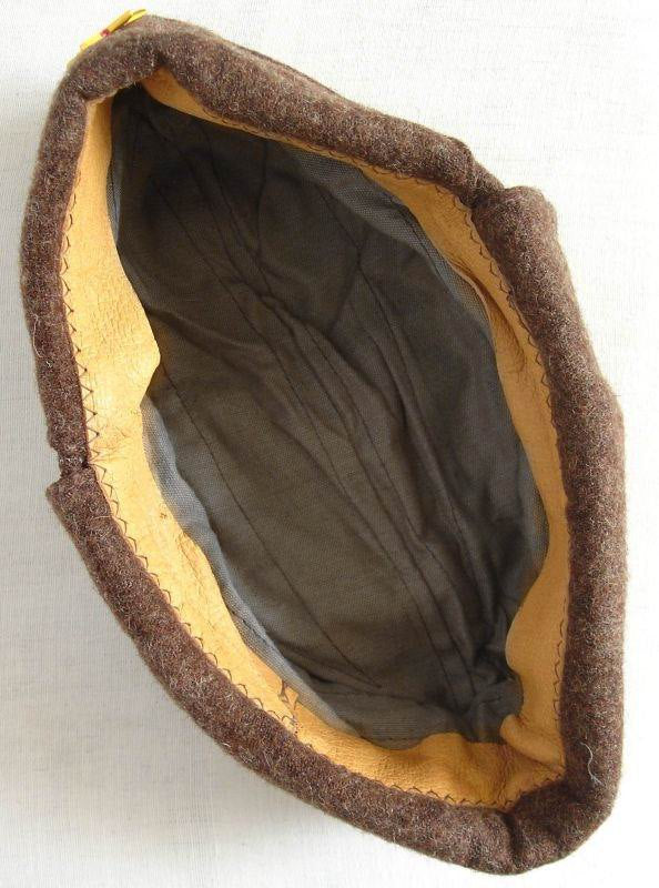 Vintage Soviet Era Bulgarian military wool pilotka cap hat winter communist socialist chapka ushanka side