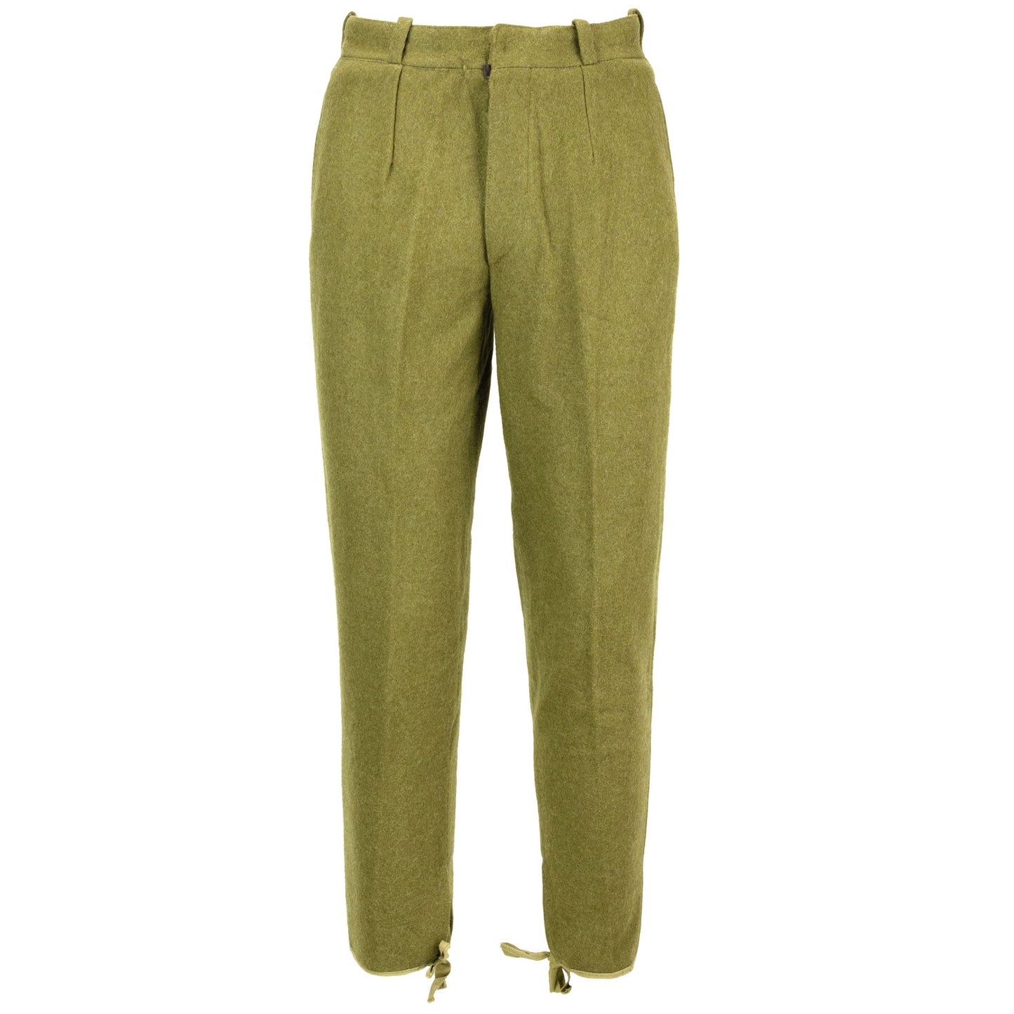 Vintage Soviet Era Romanian Army Wool Trousers Communist Pants Military Khaki stirrups