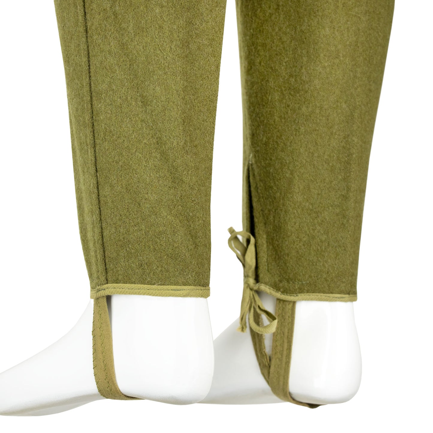 Vintage Soviet Era Romanian Army Wool Trousers Communist Pants Military Khaki stirrups