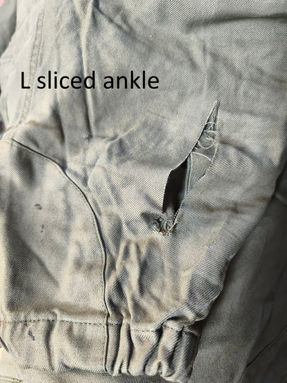 Authentic Austrian army tanker suit overalls coverall military jump olive drab