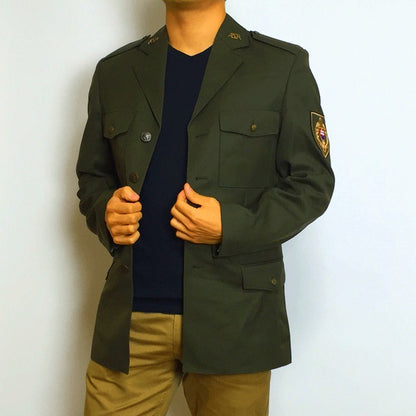 Vintage Unissued 1990s Slovakian Army olive Dress Jacket Military Blazer Parade uniform coat Slovak