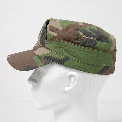 authentic Slovakian army cadet peaked cap beret military hat woodland camouflage camo baseball