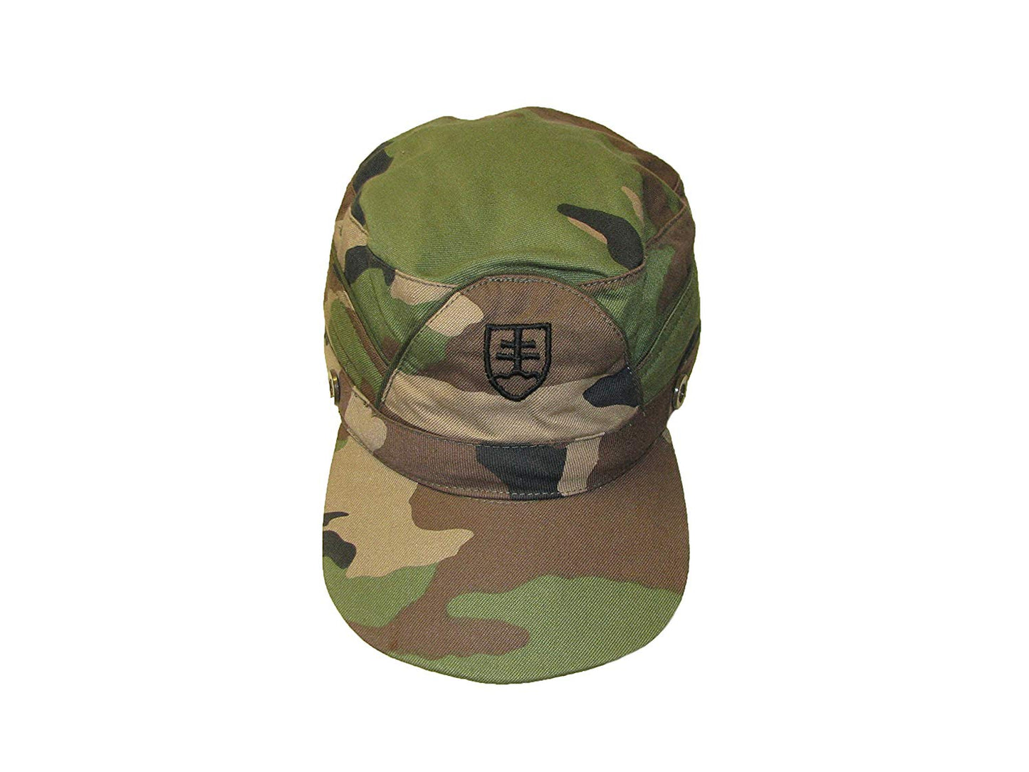 authentic Slovakian army cadet peaked cap beret military hat woodland camouflage camo baseball