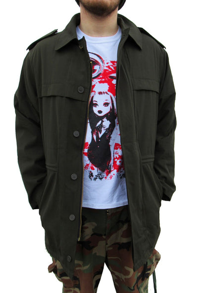 Vintage Slovakian army M98 combat parka jacket coat military olive drab