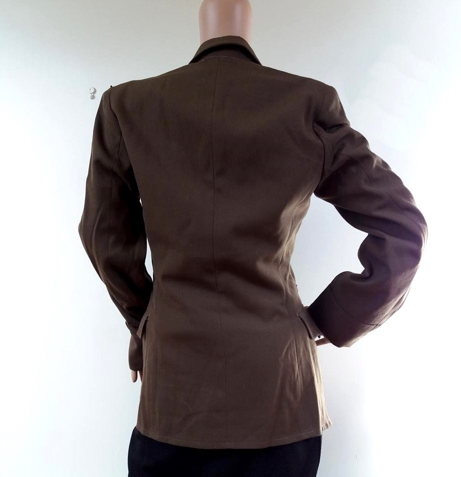 Vintage Soviet Red Army military blazer jacket blazer coat army USSR CCCP communist Russia no tabs sports women