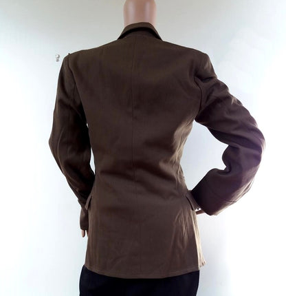 Vintage Soviet Red Army military blazer jacket blazer coat army USSR CCCP communist Russia no tabs sports women