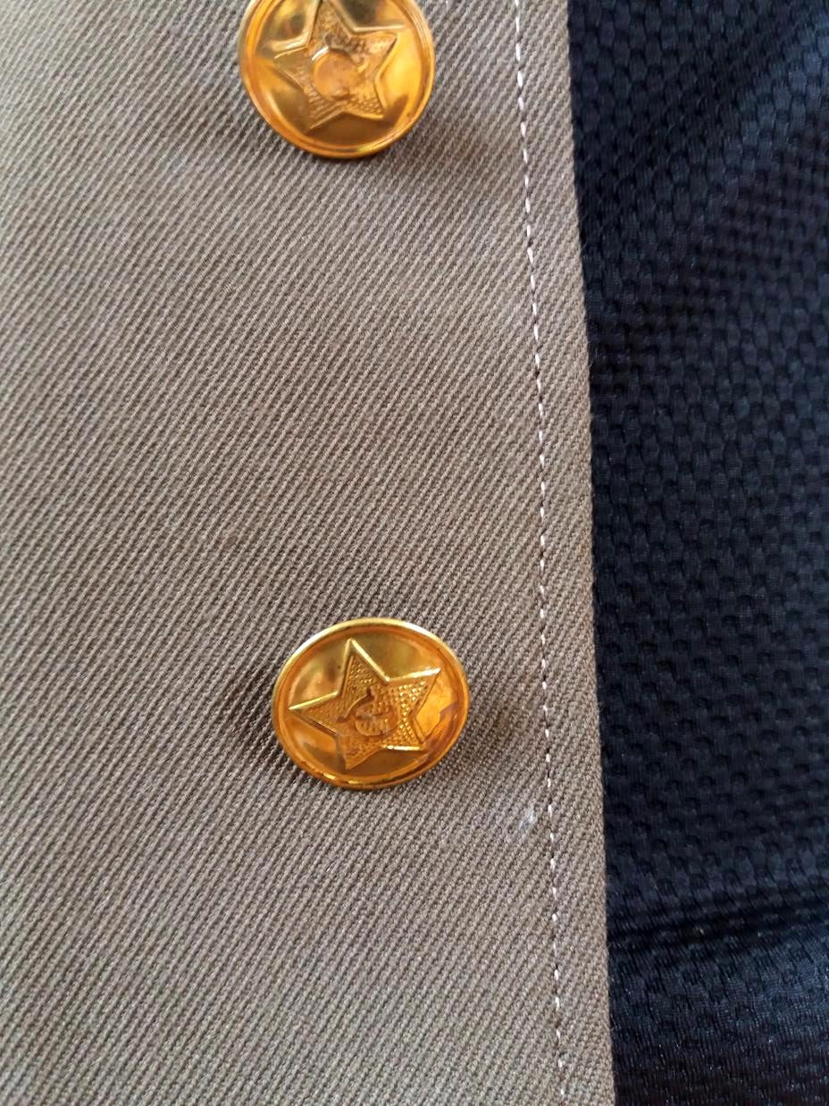 Vintage Soviet Red Army military blazer jacket blazer coat army USSR CCCP communist Russia no tabs sports women