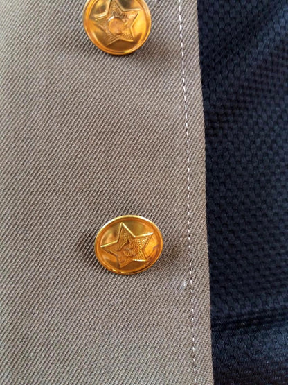 Vintage Soviet Red Army military blazer jacket blazer coat army USSR CCCP communist Russia no tabs sports women