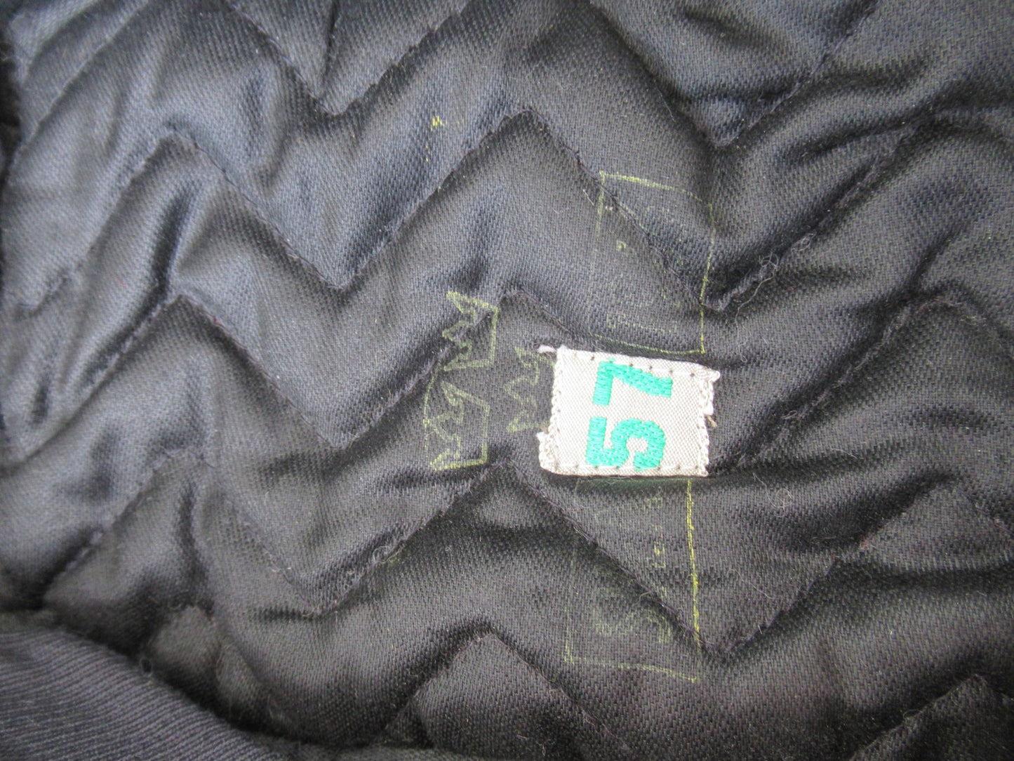 Vintage 1960s Swedish air force blue wool lined winter hat cap mountain gaberdine army military
