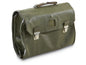 Vintage Swiss army vinyl folding document case briefcase attache map waterproof bag carrier military