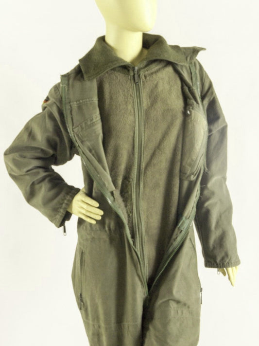 Authentic German army lined tanker jump suit coverall combi overall military Bundeswehr boiler overall