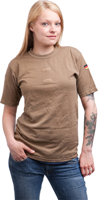 Authentic German army tropen tropical t-shirt military bundeswehr t-shirt desert w